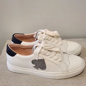 KATE ♠️ SPADE - FEZ GLITZ UPPER LEATHER SNEAKER. SIZE 6 1/2 or 6.5